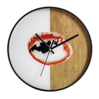Reloj de Pared en PVC Blanco Natural 4,3 x 30,5 x 30,5 cm