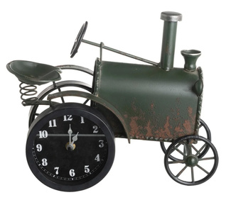 Reloj Tractor Vintage Sobre Mesa en Hierro 14 x 30 x 25 cm