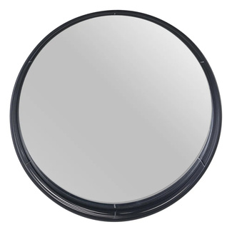 Espejo de Pared Industrial de Hierro Negro 15,5 x 60,5 x 60,5 cm