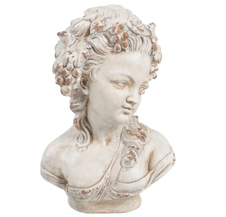 Busto Griega Decorativa de Resina 18 x 24 x 34 cm