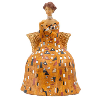 Figura Decorativa Lady de Resina 18,5 x 21 x 31 cm