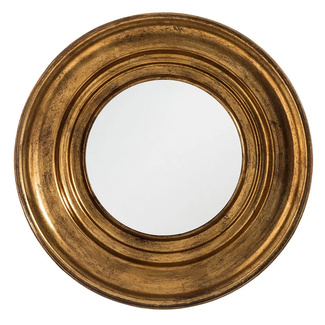 Espejo de Pared Vintage Marco de Hierro Oro Viejo 12 x 60 x 60 cm 